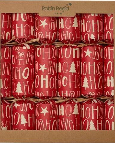 Vánoční crackery v sadě 6 ks Ho Ho Ho - Robin Reed