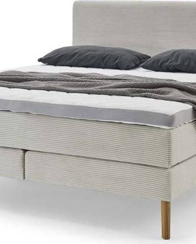 Béžová boxspring postel 160x200 cm Linea – Meise Möbel