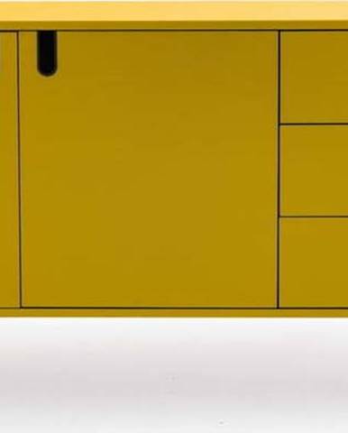 Žlutá komoda Tenzo Uno, šířka 171 cm