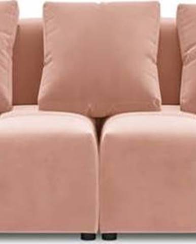 Růžová sametová pohovka 320 cm Rome Velvet - Cosmopolitan Design